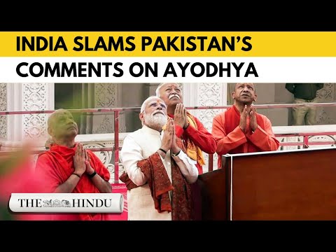 YouTube video thumbnail: India Rejects Pakistan’s Remarks on Ayodhya Flag Ceremony With ‘Contempt’