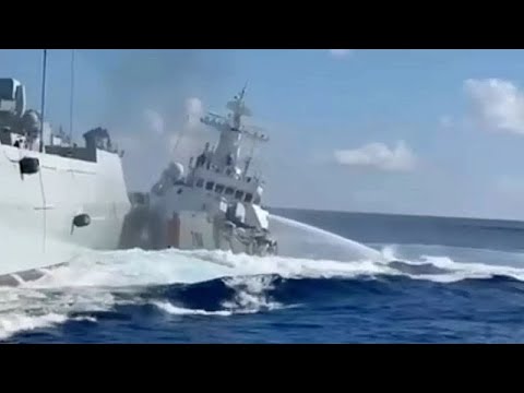 YouTube video thumbnail: Philippine Military Blames China for Ships Collision in Disputed South China Sea