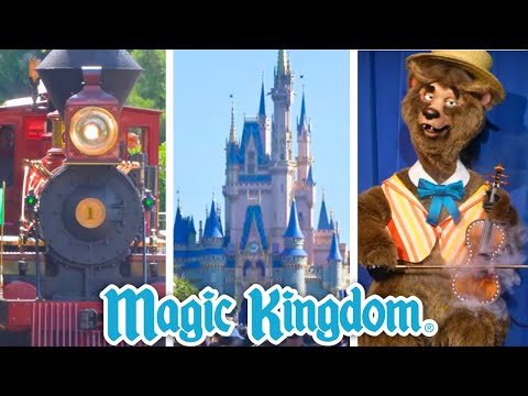 Magic Kingdom Updates - Railroad with STITCH, Country Bear Jamboree & River Construction | 4K 60FPS