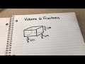 Calculating Volume with Fractions