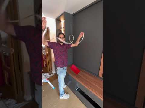 How to install hidden led around the tv #led #mediawall #strip #stepbystep #installation