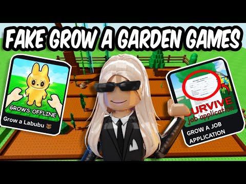 Playing FAKE GROW A GARDEN GAMES on ROBLOX