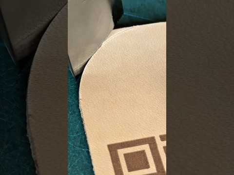 革を丸く切る #leathercraft #レザークラフト