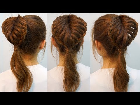 하트모양으로 땋은 포니테일 묶기 /Heart Braid <strong>Ponytail</strong>