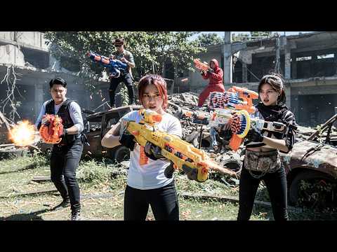 Nerf Gun War SWAT Team Confronts Shadow Syndicate In Intense Nerf Guns Pursuit
