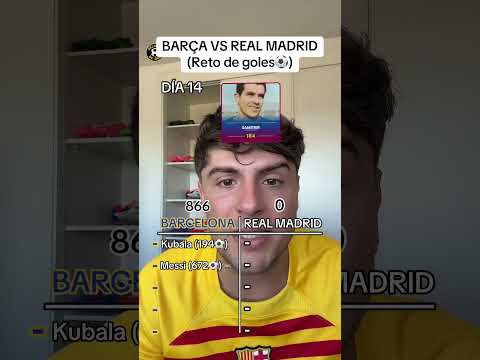 DÍA 14 DEL RETO <strong>FC</strong> BARCELONA VS <strong>REAL</strong> MADRID (Reto de goles⚽️)