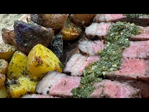 Chimichurri Roasted Potatoes and Picanha!