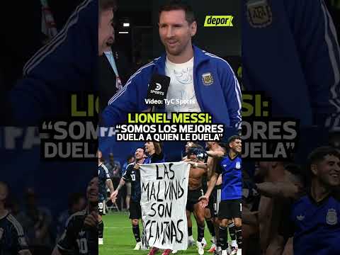 MESSI TRAS ELIMINAR A INGLATERRA: "NO NOS REGALARON NADA, DUELA A QUIEN LE DUELA" | Depor