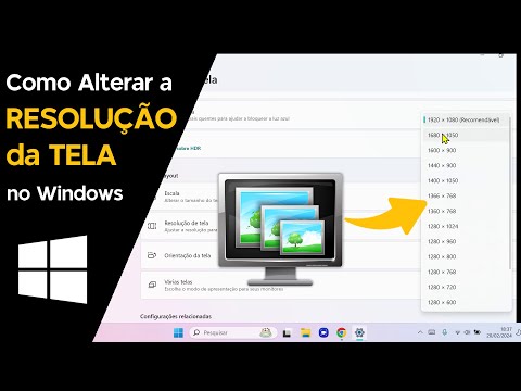 Como Alterar a RESOLUÇÃO da TELA do Windows