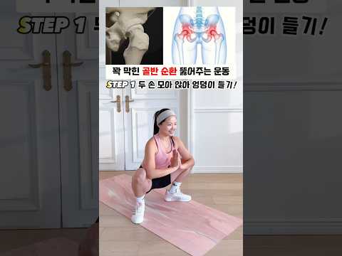 꽉 막힌 골반순환을 뻥 뚫어주는 동작모음 #workout #hipmobility