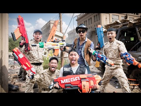 LTT Nerf War : Fierce Nerf Guns Battle SEAL X Heroes Fight Head To Head With Dr. Lee!