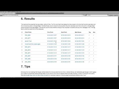 Geo-Tagging Flickr photos using Google Latitude data