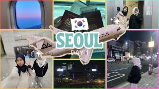 korea day 1 | arrival, hotel & exploring 🇰🇷✈️⭐️😍