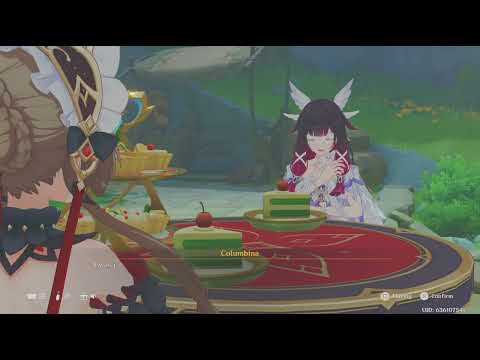 Genshin Impact Columbina visit Alain's house