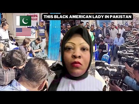 This Black American lady in Pakistan demanding money from the Pakistani government