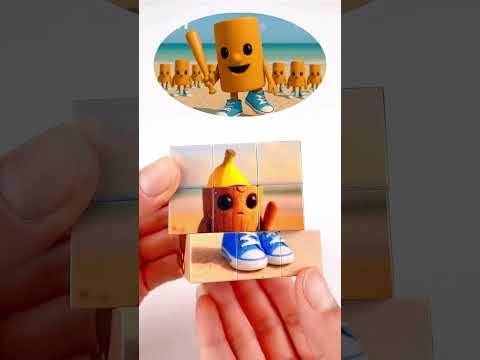 Creative Brainrot MEME Magnetic Cube Toy๐งฒ #diy #italianbrainrot
