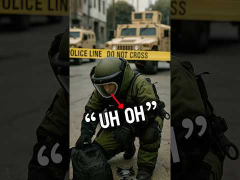 They hugged him at the end for a great job‼️🤣 #military #army #bombsquad #police