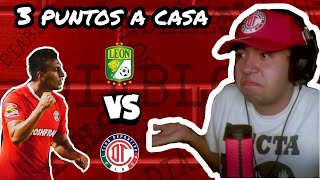 ¡Triunfo sufrido! / Reacción León vs Toluca 0 - 1 / LandoMx