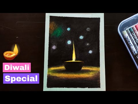 Diwali 🪔 Special Drawing Tutorial ~ Diwali Diya Drawing ~ Easy Drawing Tutorials