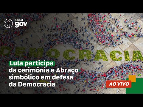 🔴 Lula participa da cerimônia em defesa da Democracia