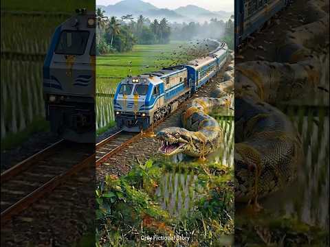 सांप और पेड़ 🚂 #shortvideo