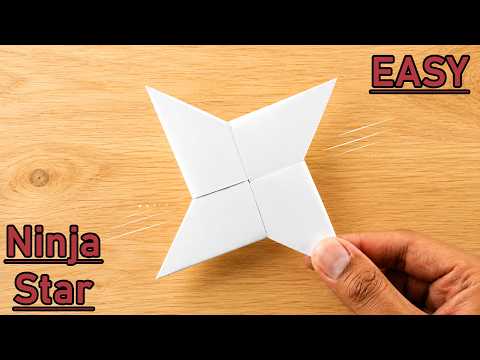 Paper Ninja Star - Shuriken [Full Tutorial] | Ninja Star Kaise Banaen | Origami Ninja Star - EASY