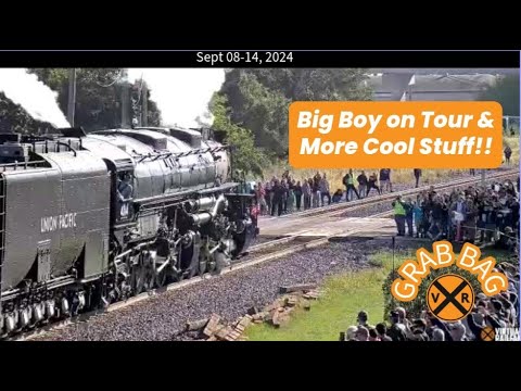 Big Boy 4014 Whistle Stop in Rochelle & More Cool Stuff on the Rails !!