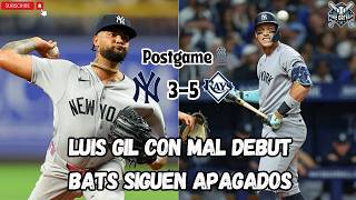 YANKEES sigue SIN BATEAR y pierde 3ro al hilo | Luis Gil FALLA en debut vs RAYS | Noticias Yankees