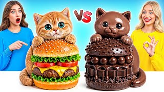 Schokolade vs Echtes Essen Challenge | Einfache Koch-Hacks von Multi DO Challenge