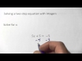 Solving Equations and Operations