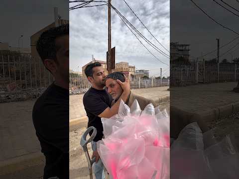 #رائدالحلاق گلتله ما عندي فلوس… شوف شسوى بيا هالشيبة الطيب