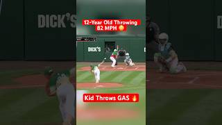12-Year Old Throwing 82 MPH In The Little League World Series 😳 #Baseball