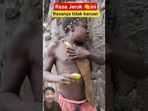 Suku pedalaman ini sekarang tau rasa jeruk lemon 🍋😆‼️ HadzabeStoriez #shorts