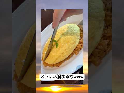 カフェでランチしてたら1年分のストレス溜まったwwwwwww #おもしろ #元気お届け #おむらいす
