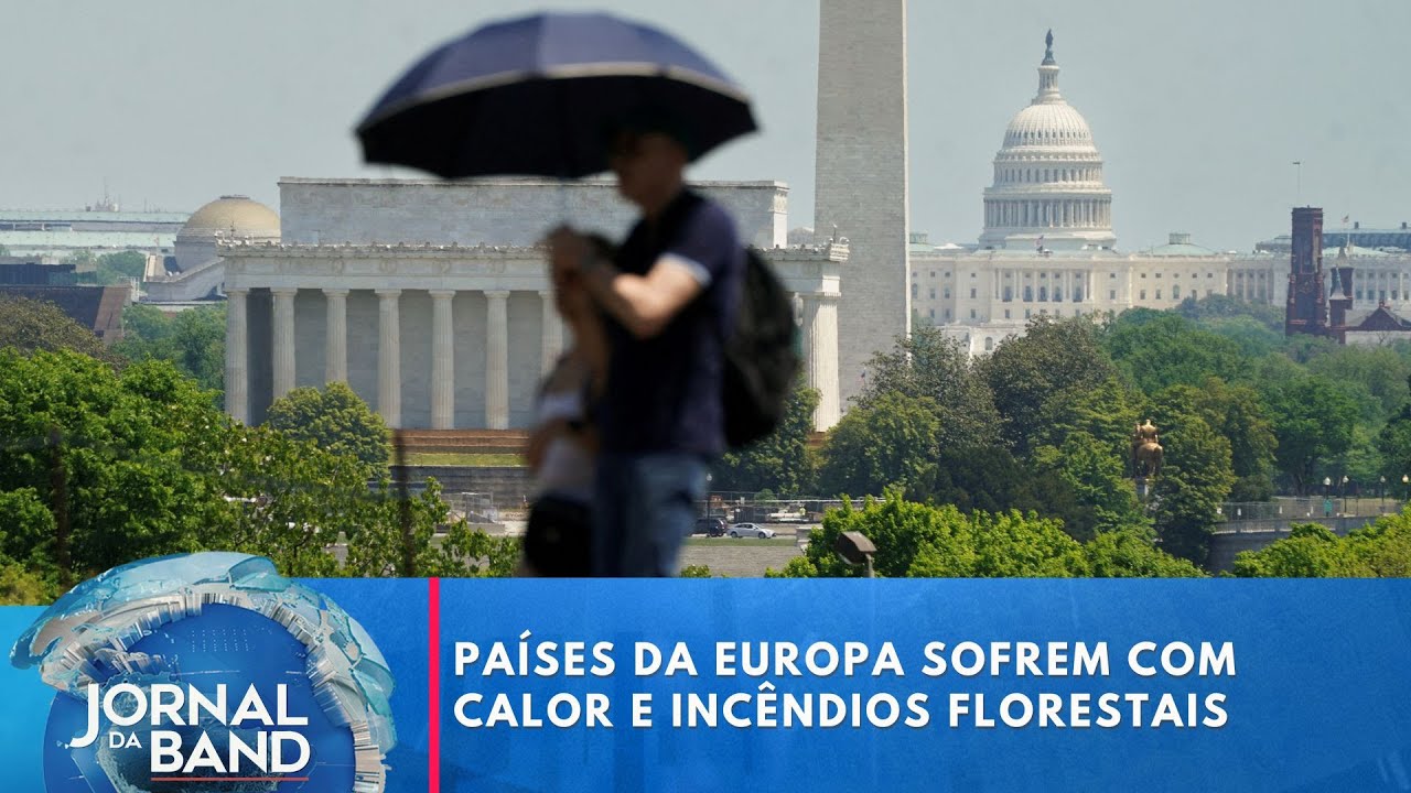 Países da Europa sofrem com calor extremo e incêndios florestais | Jornal da Band