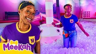 Meekah's Playground Bubble Ball Pit | Blippi and Meekah Best Friend Adventures | Educational Videos