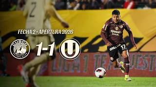 Cusco FC 1-1 Universitario | Resumen EXTENDIDO: Apertura 2026 - Fecha 2