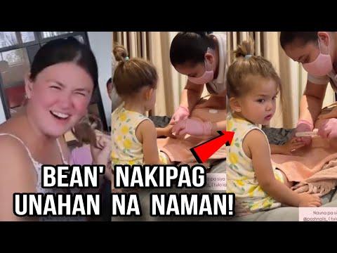 BEAN INUNAHAN ANG KANYANG MAMA ANGELICA PANGANIBAN MAGPAPAMPER ( BABY BEAN )