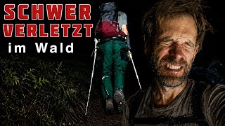 Ein Tag im Leben eines Aussteigers. Die schwerste Verletzung seit 13 Jahren im Wald.