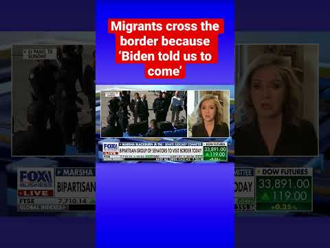 Why do migrants cross the border? ‘President Biden told us to come’ #shorts