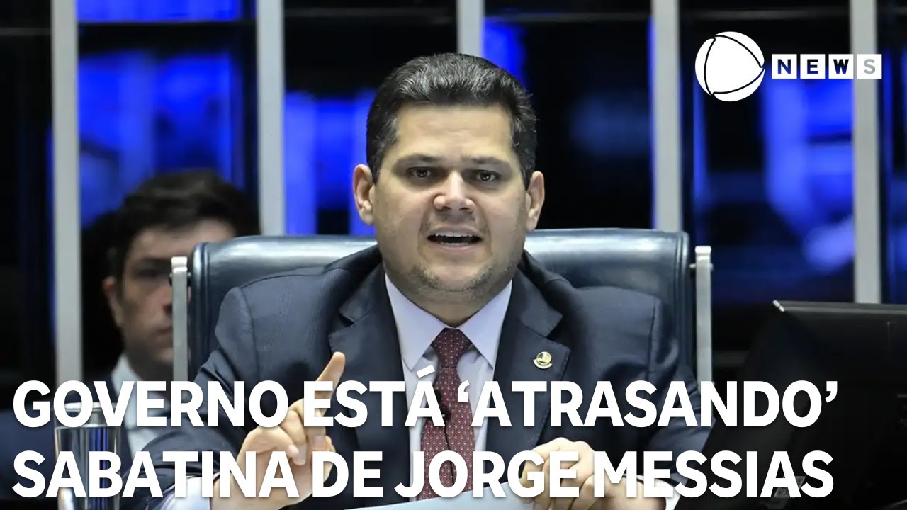 Alcolumbre diz que governo tenta ‘atrasar’ sabatina de Jorge Messias