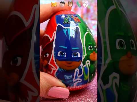 ASMR UNBOXING PJ Mask Nostalgic Candy Egg Review ❤️#shorts #asmr #pjmasks #trending #disney #candy