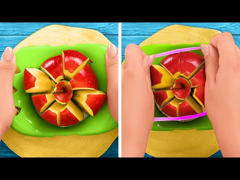 Effortless Ways to Cut and Peel Fruits & Veggies! 🍎🔪