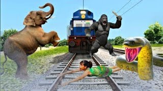 26 September, 2022 Anaconda vs man crying train | Stops the train | Beamng.drive | Train simulator