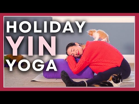 Staying YIN For The Holidays - 30 min Self-Care Yin Yoga (with kittens!)