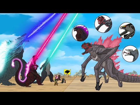Fusion Strongest GIANT QUIET PLACE MONSTER, MUTO vs GODZILLA: : Evolution Mystery? - FUNNY CARTOON