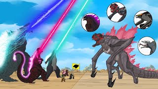 Fusion Strongest GIANT QUIET PLACE MONSTER, MUTO vs GODZILLA: : Evolution Mystery? - FUNNY CARTOON