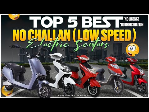 Top 5 Best Low Speed Electric Scooters 2023 | No Challan Electric Scooters |Electric Vehicles India