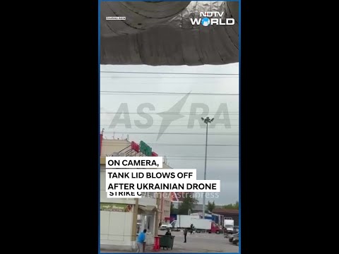 Ukrainian Drone Hits Russian Refinery, Blows Tank Lid Off
