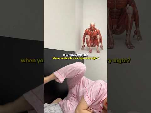 만약 매일밤 다리를 올리면 무슨일이 생길까?
